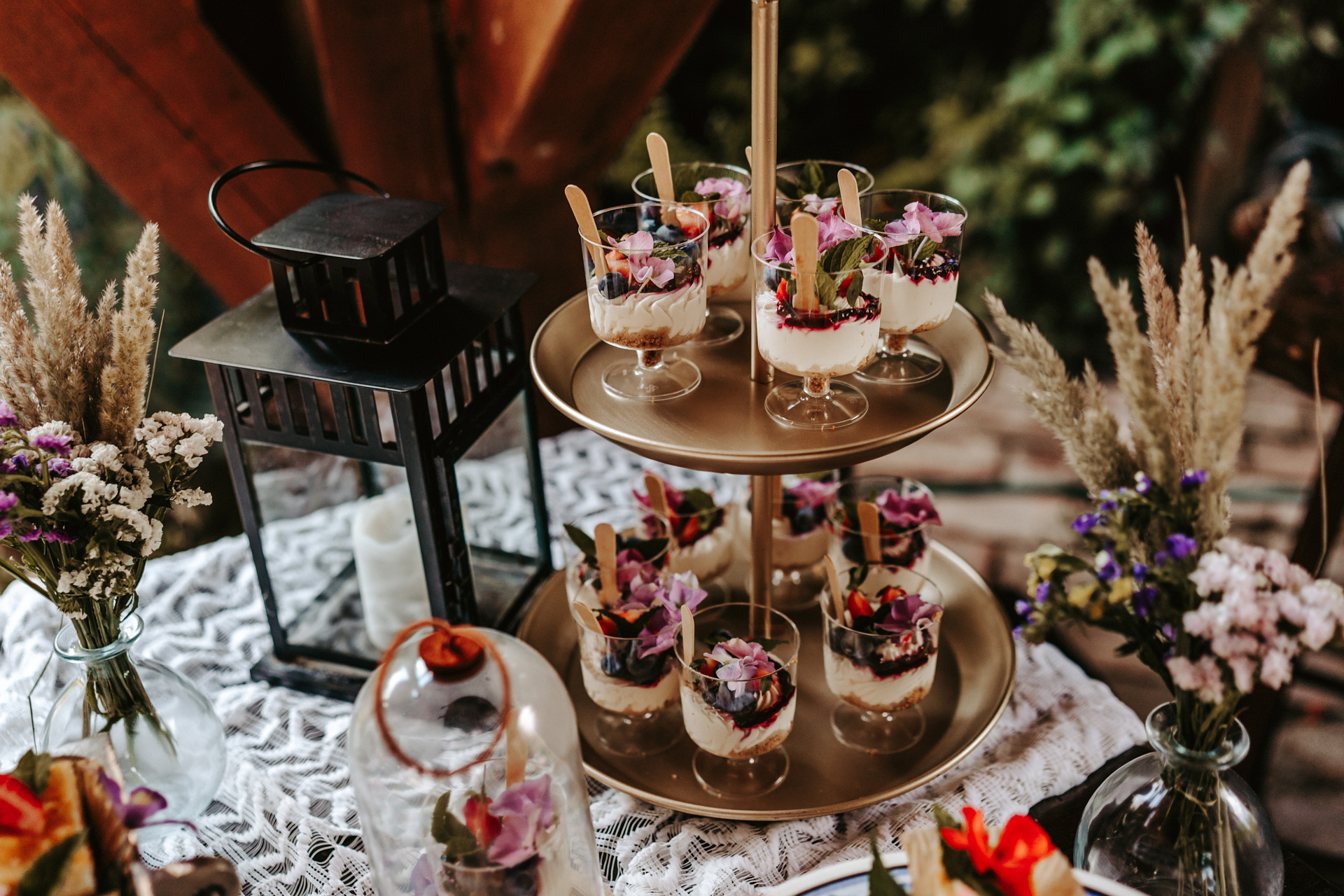 Słodki stół na weselu w Gościńcu na Półwyspie